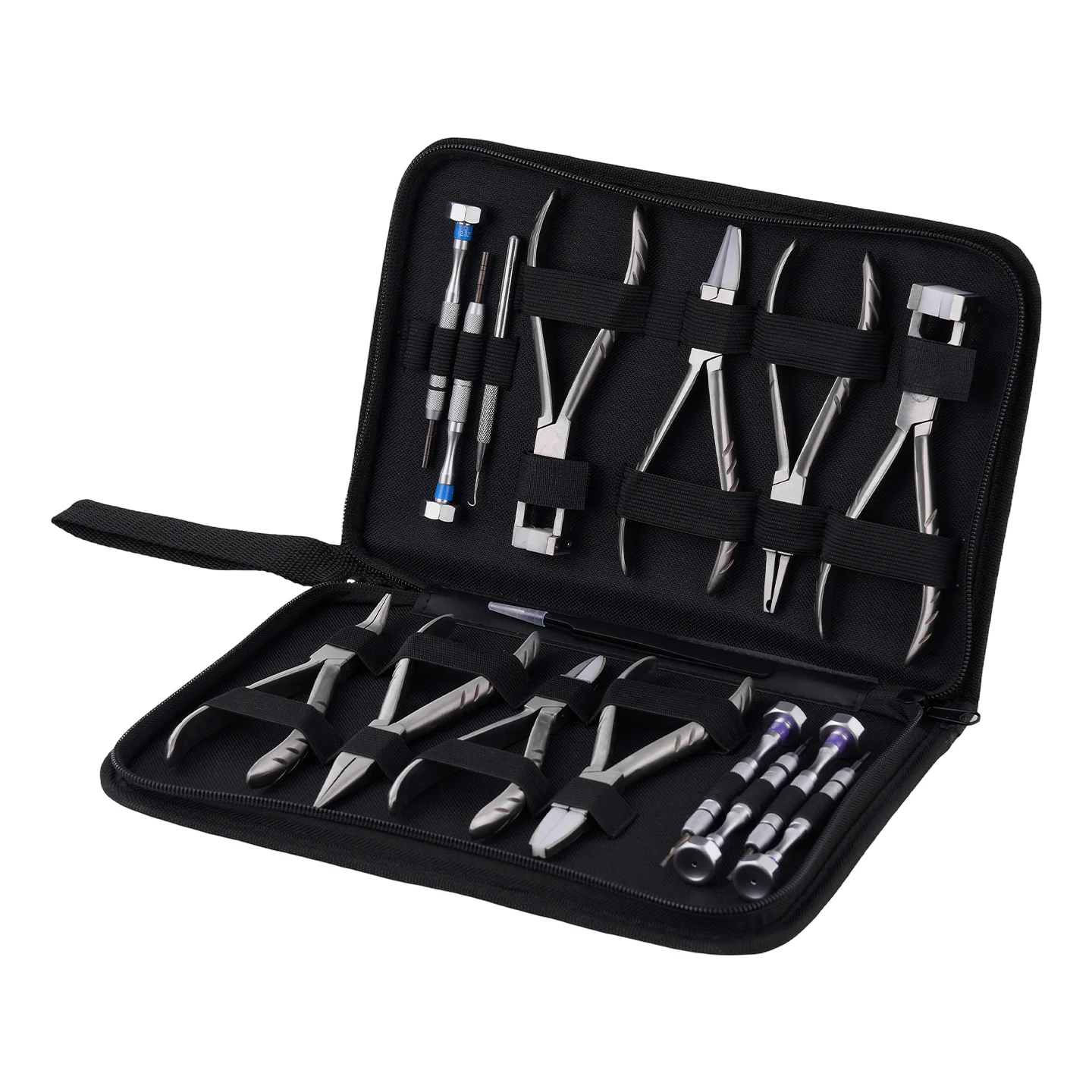 15PCS Optical Eyeglasses Pliers Set Frame Adjusting Tool Kit Nylon Pocket Hand Maintenance Repair Glasses Tools
15PCS Optical Eyeglasses Pliers Set Frame Adjusting Tool Kit Nylon Pocket Hand Maintenance Repair Glasses Tools