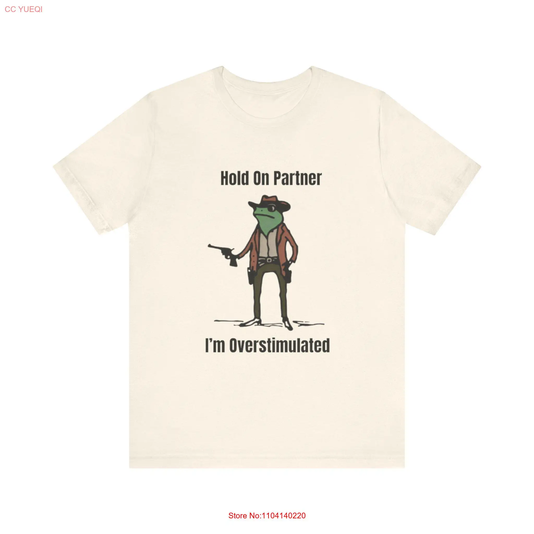 Забавная футболка Hold On Partner I'm Overstimulated GifT Stimulated Frog Viral Модные длинные или короткие рукава
Забавная футболка Hold On Partner I'm Overstimulated GifT Stimulated Frog Viral Модные длинные или короткие рукава
