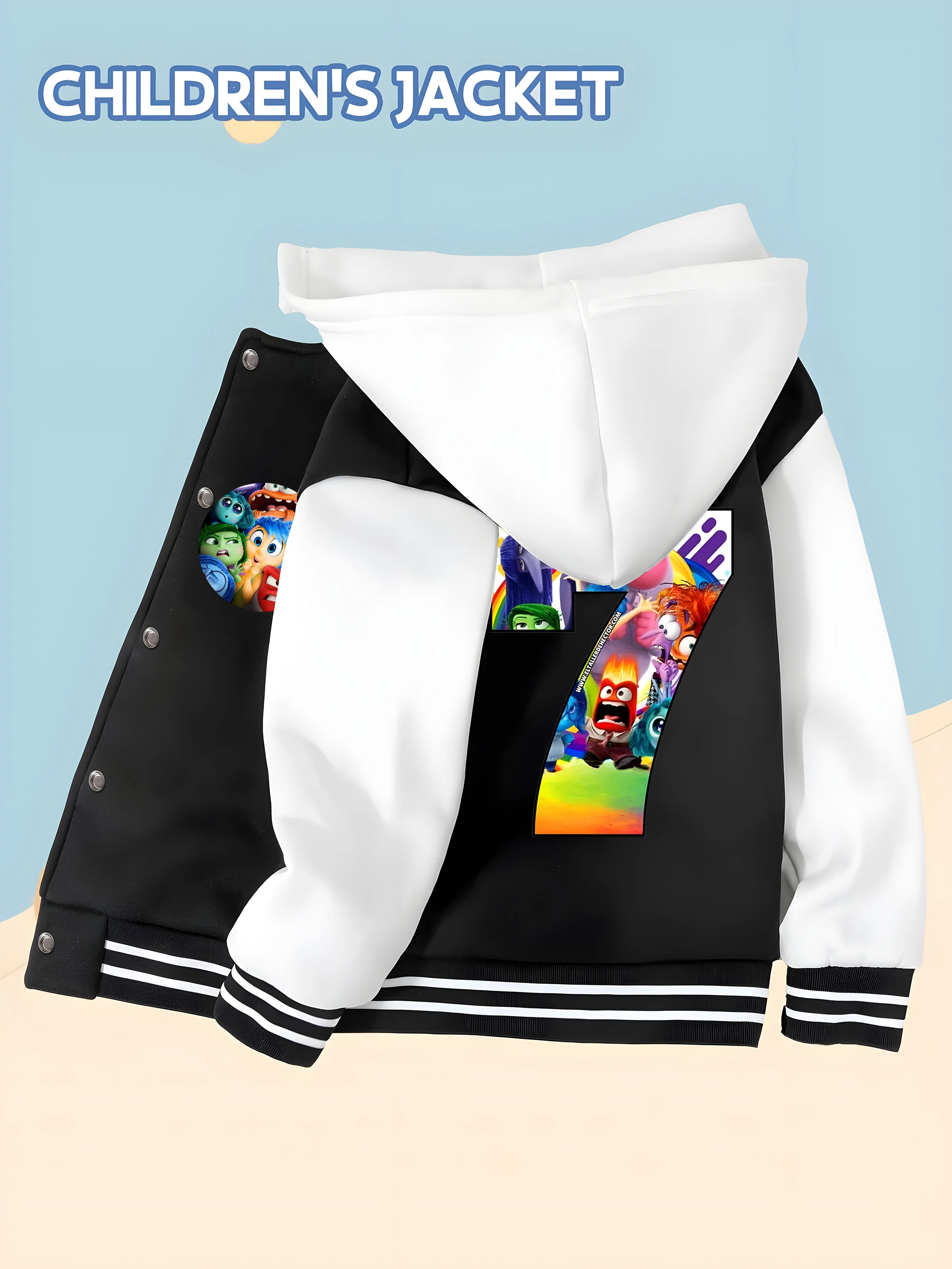 MINISO Disney Boys' Baseball Jacket-Inside Out Number 7 Print with Emoji Characters,Perfect for Birthdays and Everyday Outerwear
MINISO Disney Boys' Baseball Jacket-Inside Out Number 7 Print with Emoji Characters,Perfect for Birthdays and Everyday Outerwear