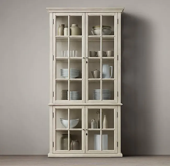 Display solid wood oak glass double door dining side floor-to-ceiling locker
Display solid wood oak glass double door dining side floor-to-ceiling locker