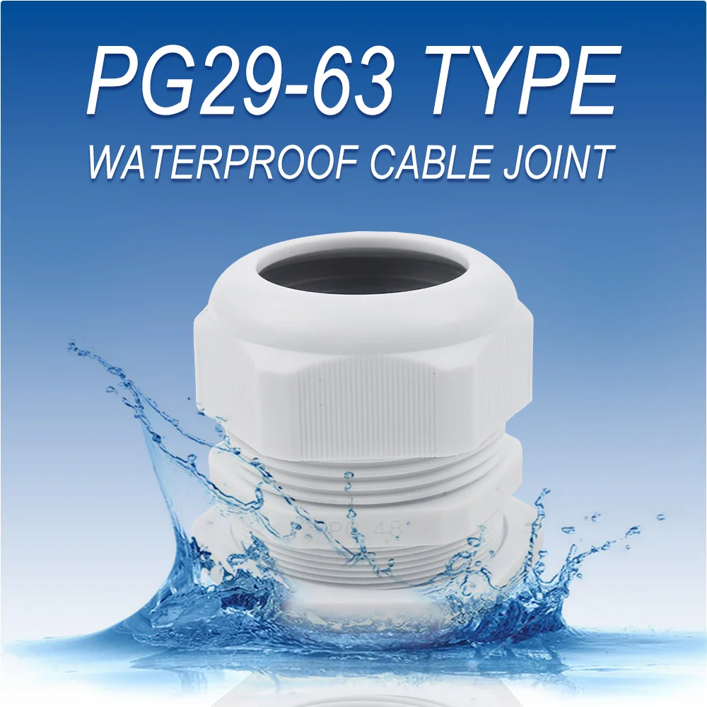 IP68 Waterproof Cable Connector White Black Metallic Gland Flame Retardant Outdoor Plastic Connectors PG29 PG36 PG42 PG48 PG63
IP68 Waterproof Cable Connector White Black Metallic Gland Flame Retardant Outdoor Plastic Connectors PG29 PG36 PG42 PG48 PG63