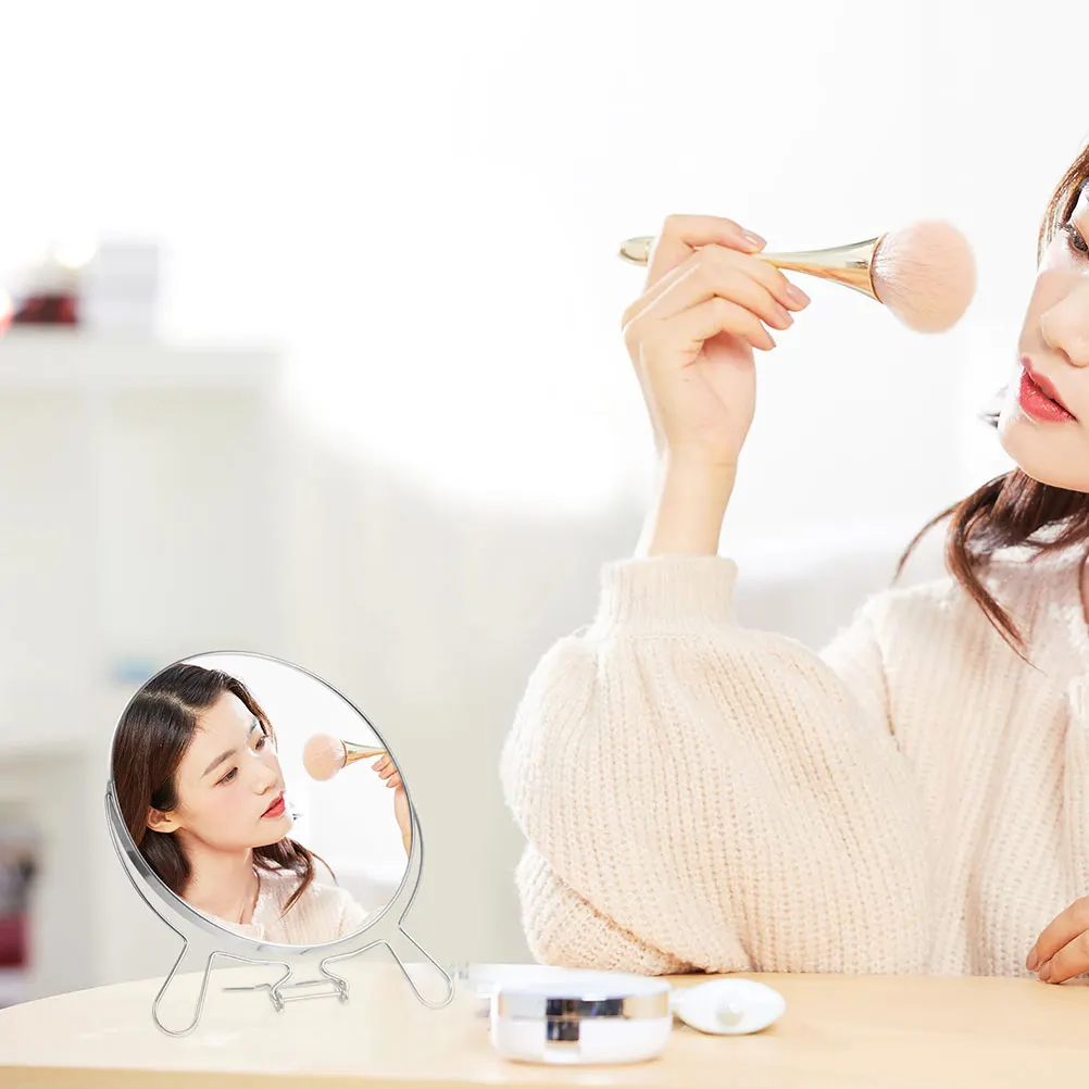 2Pcs Dual-Sided Makeup Mirror Rotating Desktop Vanity Simple Practical Mirror Durable Chic Home Decoration
2Pcs Dual-Sided Makeup Mirror Rotating Desktop Vanity Simple Practical Mirror Durable Chic Home Decoration
