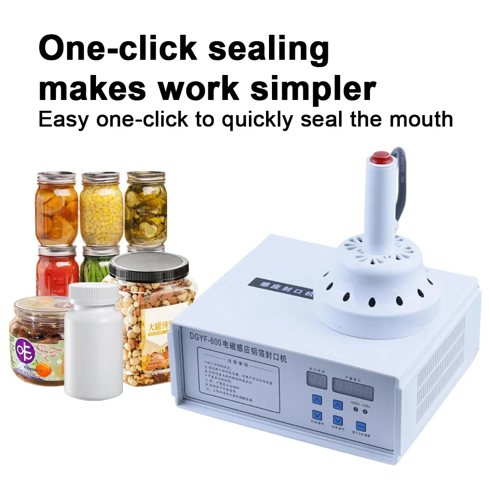 Handheld Electromagnetic Induction Sealer 20-85/20-130MM Large Diameter for Bottles Jars Egg Yolk Puff Gaskets
Handheld Electromagnetic Induction Sealer 20-85/20-130MM Large Diameter for Bottles Jars Egg Yolk Puff Gaskets