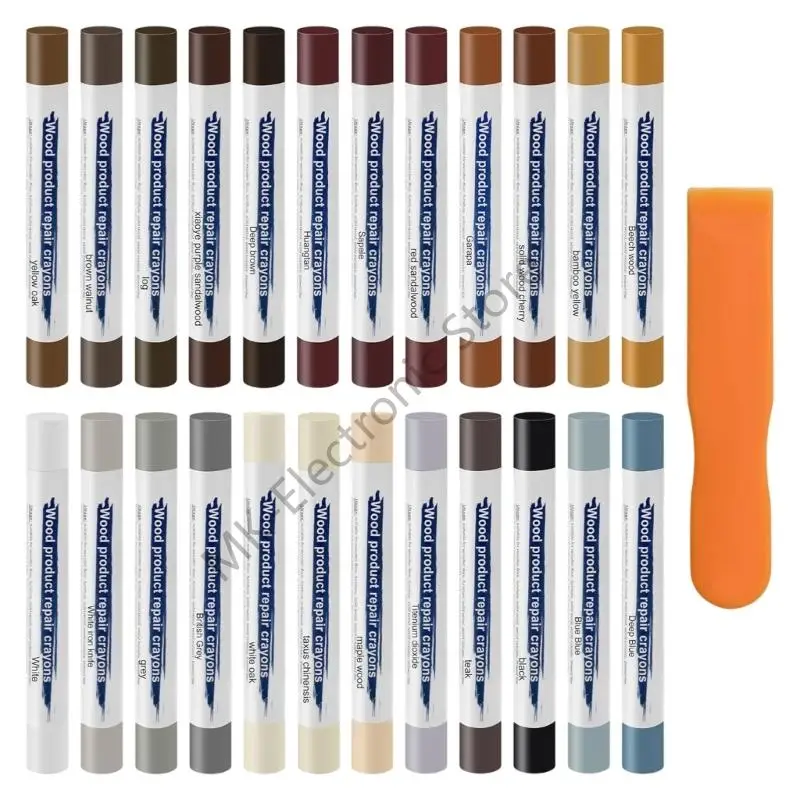 R2LF Repair Sticks Set with 24 Assorted Tone Shades, Scratch Cover Set and Scraper for Furniture Floors Cabinets Home
R2LF Repair Sticks Set with 24 Assorted Tone Shades, Scratch Cover Set and Scraper for Furniture Floors Cabinets Home