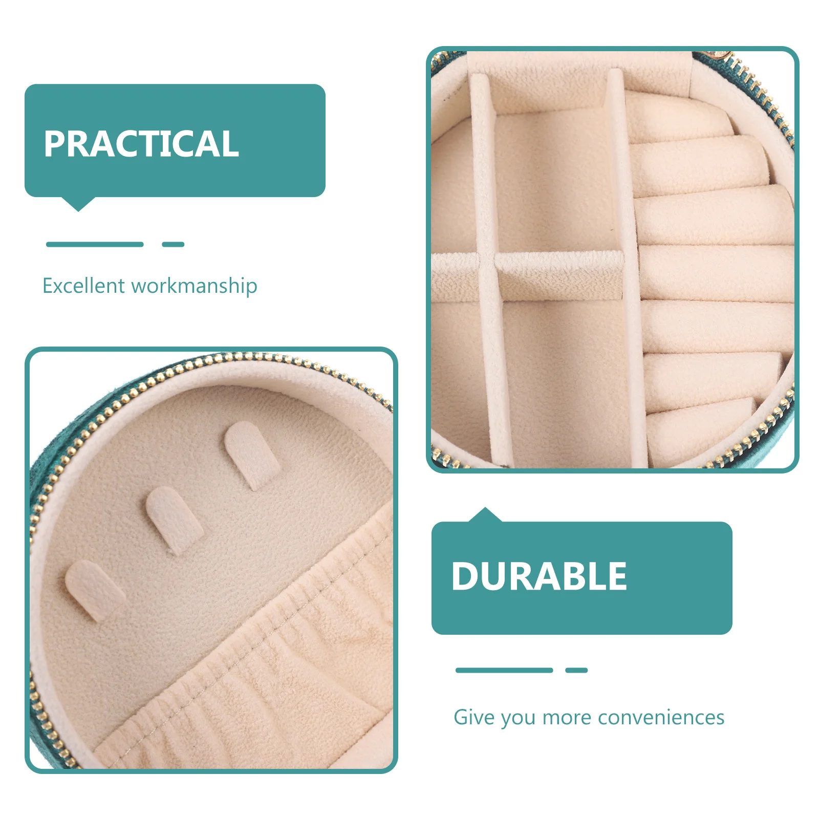 Small Round Jewelry Box Travel Portable Case for Earrings Rings Necklaces Compact Jewelry Storage Organizer Gift
Small Round Jewelry Box Travel Portable Case for Earrings Rings Necklaces Compact Jewelry Storage Organizer Gift