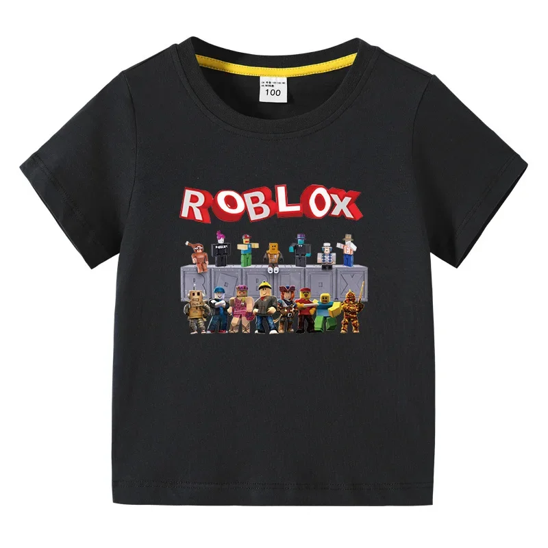 Robloxs T-shirt Short Sleeved Pure Cotton Summer Outfit Stylish Boys Girls Summer Half Sleeved Top Daily Necessities
Robloxs T-shirt Short Sleeved Pure Cotton Summer Outfit Stylish Boys Girls Summer Half Sleeved Top Daily Necessities