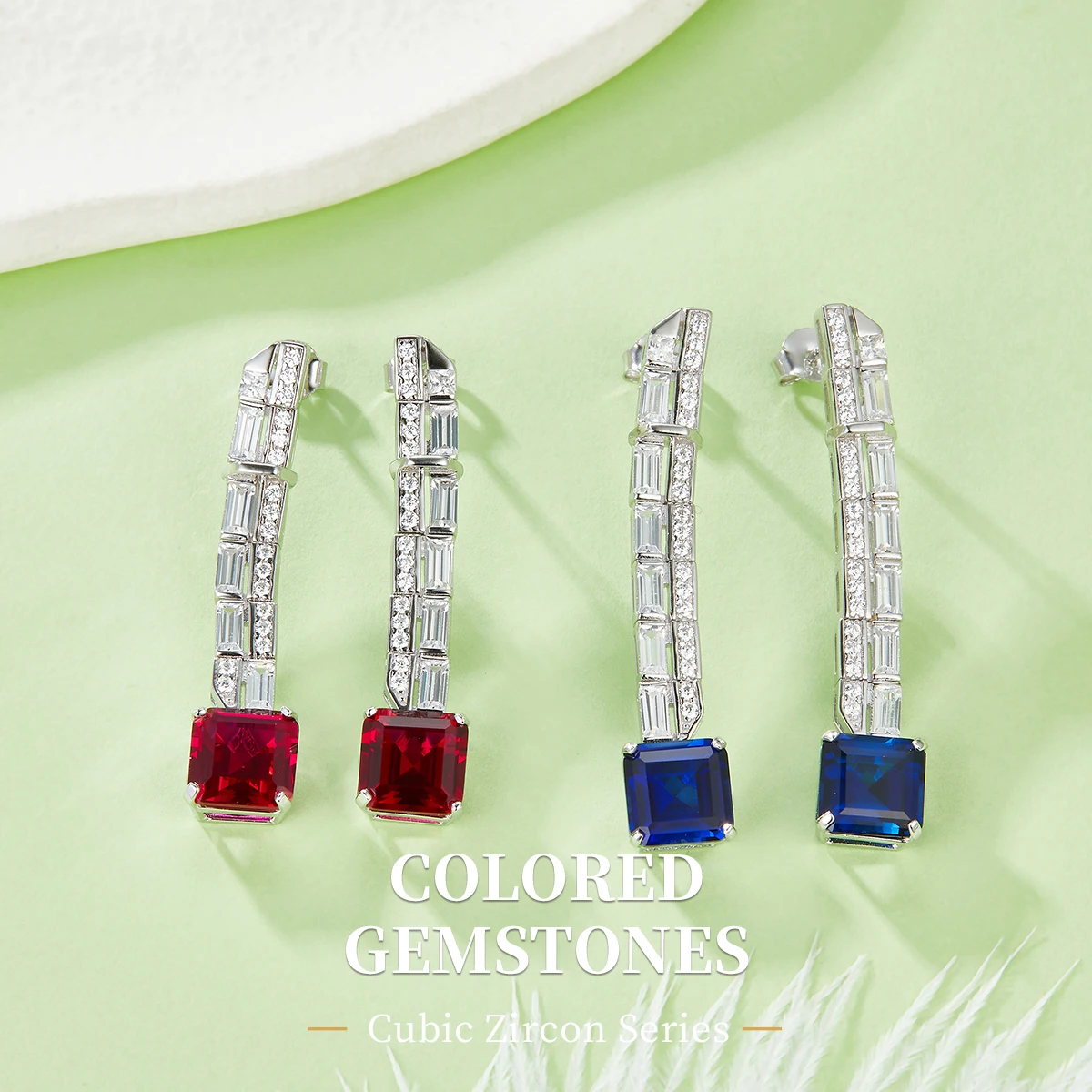 Exquisite Fashion Asscher Synthetic Red Sapphire S925 Sterling Silver Earrings Luxury Banquet Wedding Ladies Jewelry
Exquisite Fashion Asscher Synthetic Red Sapphire S925 Sterling Silver Earrings Luxury Banquet Wedding Ladies Jewelry