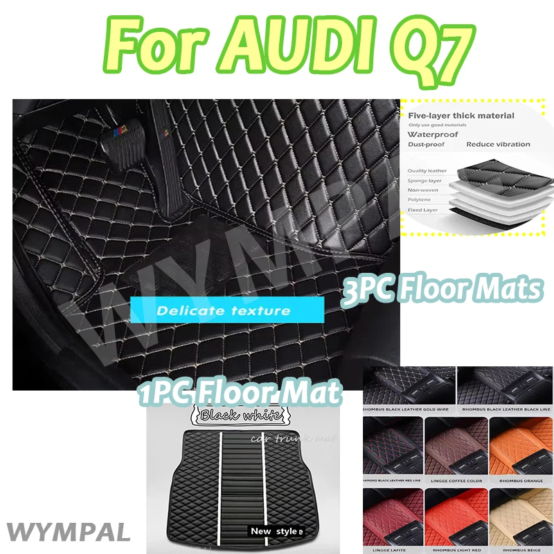 Luxury Customized Car floor mats for AUDI Q7 (Seven seats) 2016 2017 2018 2019 auto foot Pads automobile carpet cover mats
Luxury Customized Car floor mats for AUDI Q7 (Seven seats) 2016 2017 2018 2019 auto foot Pads automobile carpet cover mats