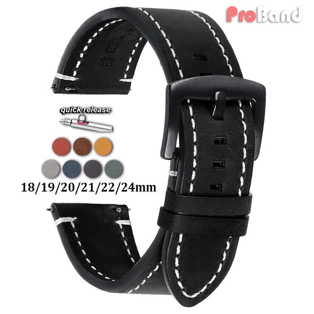 18/19/20/21/22/24mm Retro Leather Watch Straps for Huawei Gt2/3/4 Belt Black Brown Red Watchband for Samsung for Casio Bracelet
18/19/20/21/22/24mm Retro Leather Watch Straps for Huawei Gt2/3/4 Belt Black Brown Red Watchband for Samsung for Casio Bracelet