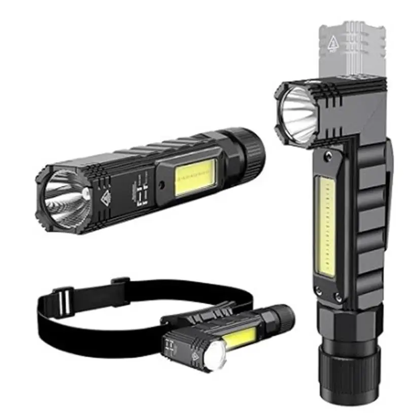 Foldable Handfree Tactical Flashlight USB Rechargeable Head Torch Outdoor Hiking 90° Folding Working Light With Headlight Strap
Foldable Handfree Tactical Flashlight USB Rechargeable Head Torch Outdoor Hiking 90° Folding Working Light With Headlight Strap