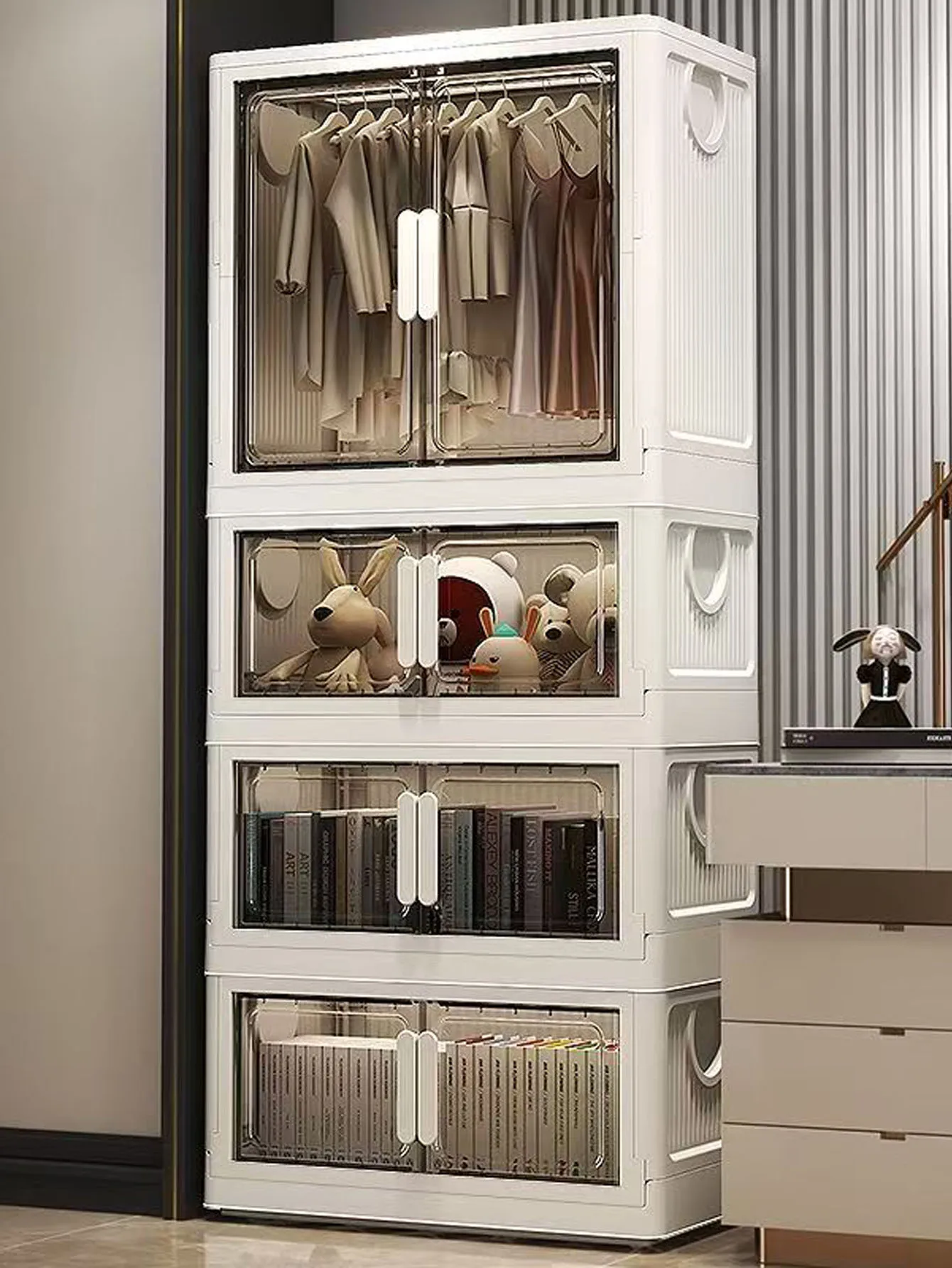 Transparent Foldable Thickened Baby Closet Children's Storage Cabinet for Home Bedroom Infant Clothes Snacks Toys Organizer
Transparent Foldable Thickened Baby Closet Children's Storage Cabinet for Home Bedroom Infant Clothes Snacks Toys Organizer