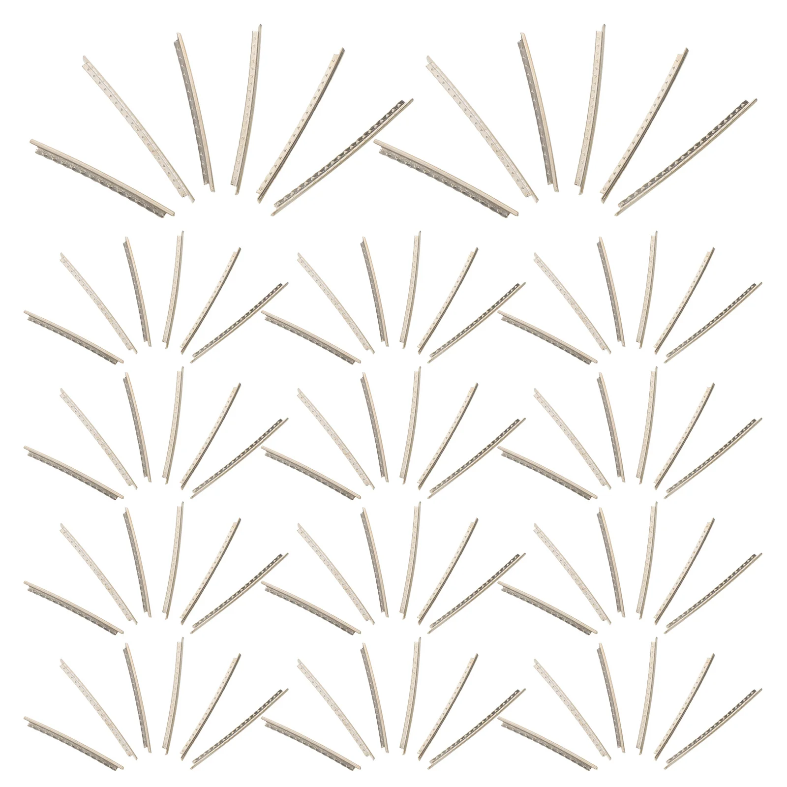 48Pcs Guitar Fret Wire Set 2.4mm Thickness Electric Guitar Fingerboard Replacement Parts Repair Wire Kit for Professional Tone
48Pcs Guitar Fret Wire Set 2.4mm Thickness Electric Guitar Fingerboard Replacement Parts Repair Wire Kit for Professional Tone