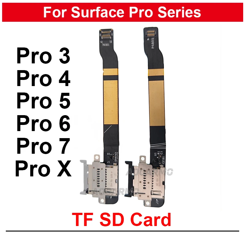 For Microsoft Surface Pro 7 7+ Plus 6 5 4 3 Pro3 Pro4 Pro5 PRO6 Memory Micro SD Card TF Card Flex Cable Replacement Repair Parts
For Microsoft Surface Pro 7 7+ Plus 6 5 4 3 Pro3 Pro4 Pro5 PRO6 Memory Micro SD Card TF Card Flex Cable Replacement Repair Parts