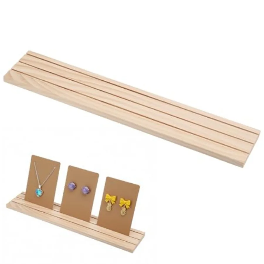 Wooden Earring Display Stand, 3 Slot Jewelry Organizer Holder, Business Card Craft Show Tray, Portable Tabletop Ring Earrings C
Wooden Earring Display Stand, 3 Slot Jewelry Organizer Holder, Business Card Craft Show Tray, Portable Tabletop Ring Earrings C