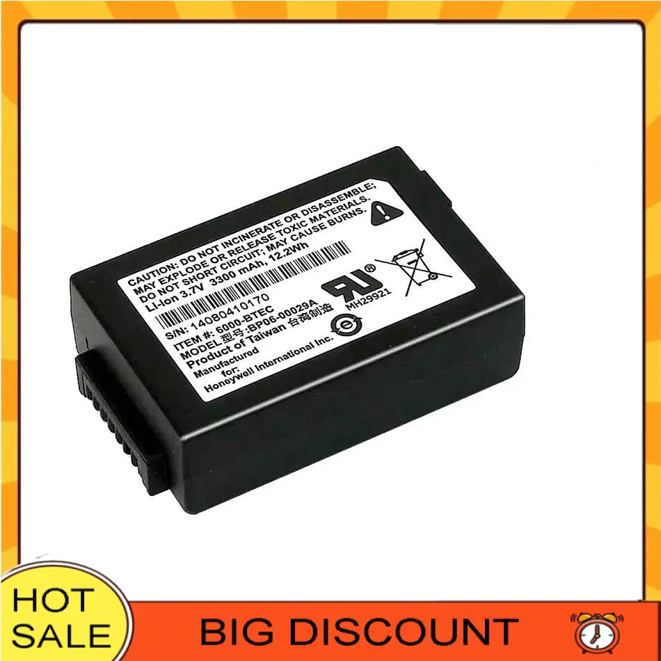 For Honeywell Dolphin 6100 6110 BP06-00028A Version 2200Mah High-Capacity Battery
For Honeywell Dolphin 6100 6110 BP06-00028A Version 2200Mah High-Capacity Battery