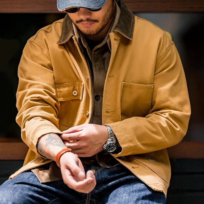 Maden Vintage Heavyweight Michigan Chore Jackets Multi-Pocket Canvas Hunting Coat for Men's Autumn Loose Lapel Collar Outwear
Maden Vintage Heavyweight Michigan Chore Jackets Multi-Pocket Canvas Hunting Coat for Men's Autumn Loose Lapel Collar Outwear