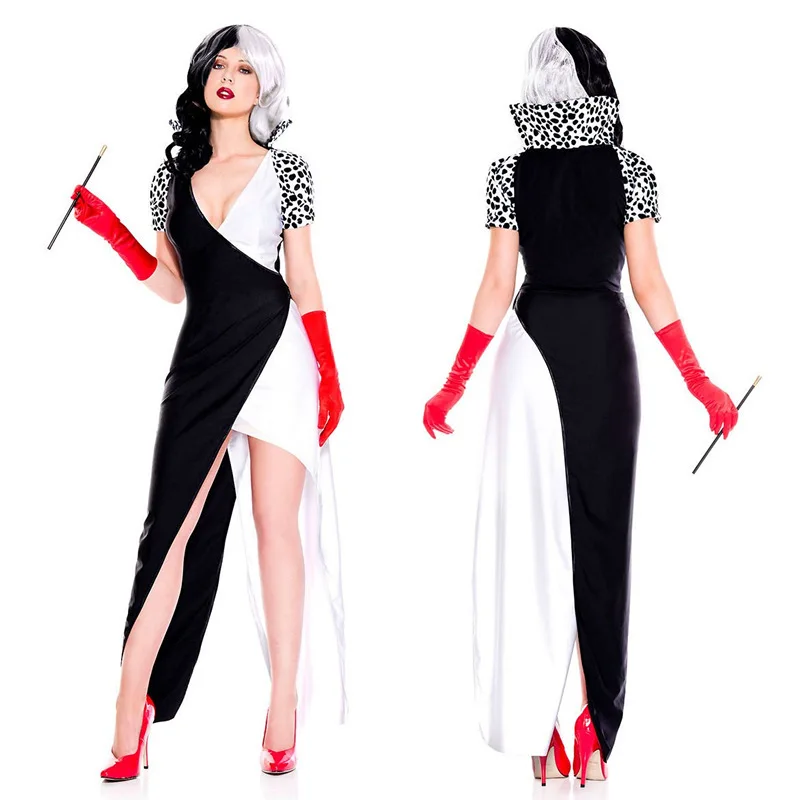 Sexy Dalmatian Queen Costume for Women - Spotted Halloween Party Dress & Cosplay Outfit
Sexy Dalmatian Queen Costume for Women - Spotted Halloween Party Dress & Cosplay Outfit