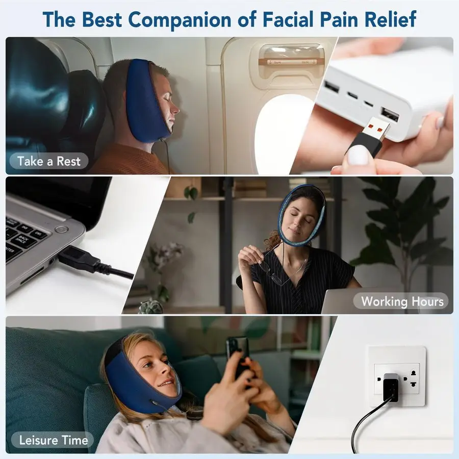 Heating Pad Massager for TMJ and Pain Relief, USB Electric Heat Pad with 3 Heat & 4 Time Settings for Wisdom Teeth, Chin, Fa
Heating Pad Massager for TMJ and Pain Relief, USB Electric Heat Pad with 3 Heat & 4 Time Settings for Wisdom Teeth, Chin, Fa