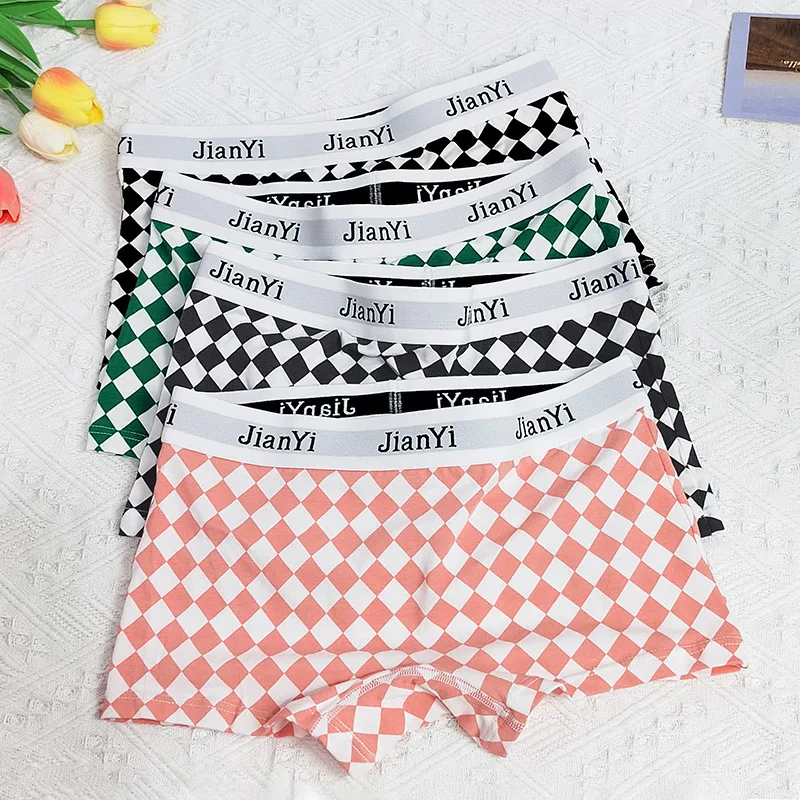 Cotton Women Panties Sexy Underwears Breathable Briefs Women's Intimates Femme Shorts Pants Female Students Plaid Underpants
Cotton Women Panties Sexy Underwears Breathable Briefs Women's Intimates Femme Shorts Pants Female Students Plaid Underpants