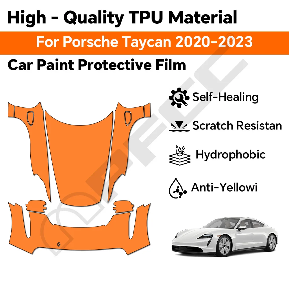 TPU For Porsche Taycan 2020-2023 Paint Protection Film Clear Bra Pre-cut PPF Car Body Anti-Scratch Resistant Self-adhesive Cover
TPU For Porsche Taycan 2020-2023 Paint Protection Film Clear Bra Pre-cut PPF Car Body Anti-Scratch Resistant Self-adhesive Cover