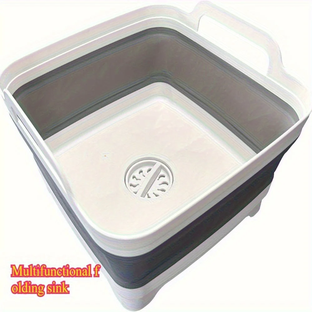 Suitable for outdoor use! The folding dishwashing basin comes with a drain plug and a handle, making kitchen storage a breeze.
Suitable for outdoor use! The folding dishwashing basin comes with a drain plug and a handle, making kitchen storage a breeze.