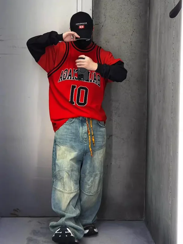 Парижские джинсы Sle George контрастного цвета с двойными коленами, винтажные мешковатые джинсы, свободная молодежная повседневная одежда Carti
Парижские джинсы Sle George контрастного цвета с двойными коленами, винтажные мешковатые джинсы, свободная молодежная повседневная одежда Carti