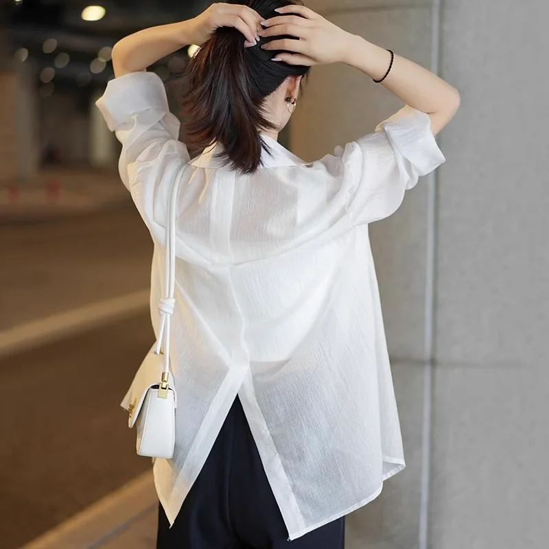 Sun Protection Thin Silk Shirt Women's Summer New Style Tank Top Coat Cardigan Ice Silk Thin Veil Outerwear Korean Style ...
Sun Protection Thin Silk Shirt Women's Summer New Style Tank Top Coat Cardigan Ice Silk Thin Veil Outerwear Korean Style ...
