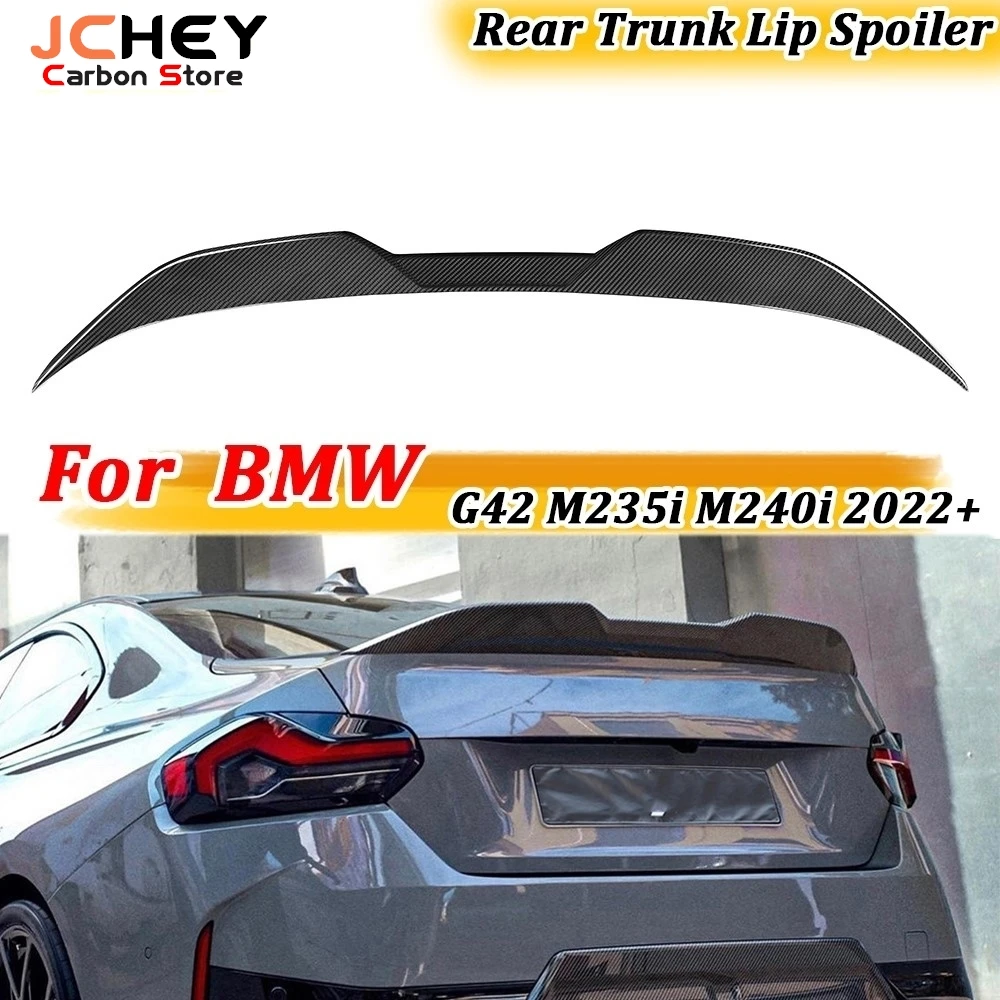 Dry Carbon Fiber Rear Trunk Spoiler Wing for BMW 2 Series G42 M235i M240i Coupe 2022+ Rear Trunk Duck Spoiler FRP Kits
Dry Carbon Fiber Rear Trunk Spoiler Wing for BMW 2 Series G42 M235i M240i Coupe 2022+ Rear Trunk Duck Spoiler FRP Kits