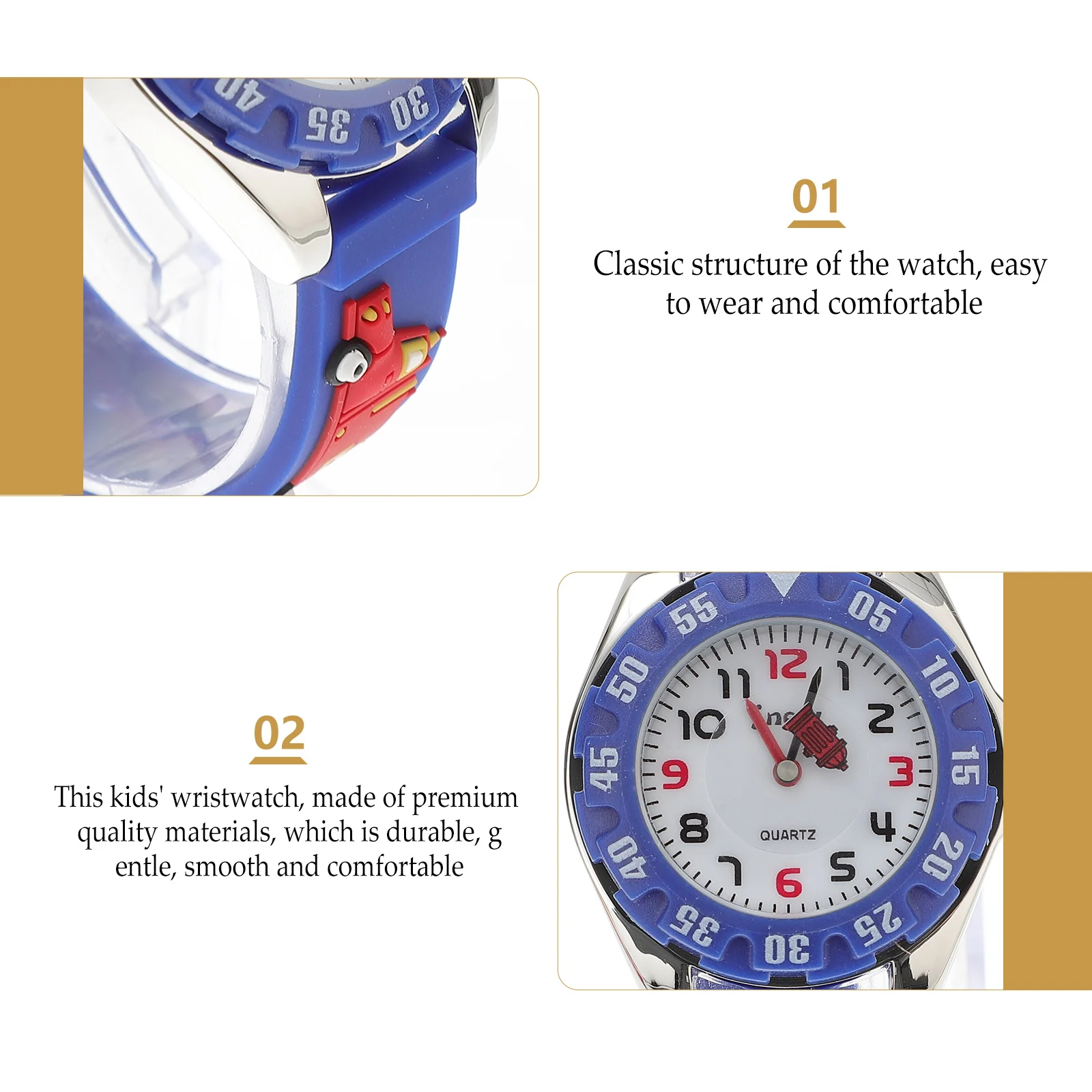 Kids Watch Waterproof Student Watches Cartoon Wristwatch for Boys Girls Blue Lovely Children School Outdoor Activities Premium
Kids Watch Waterproof Student Watches Cartoon Wristwatch for Boys Girls Blue Lovely Children School Outdoor Activities Premium