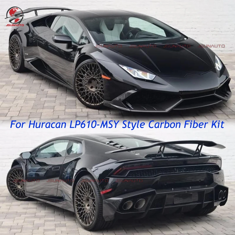 MSY Style Carbon Fiber Full Body Conversion Kit For Huracan LP610-4 LP580 Front Bumper Side Skirts Rear Diffuser Wing
MSY Style Carbon Fiber Full Body Conversion Kit For Huracan LP610-4 LP580 Front Bumper Side Skirts Rear Diffuser Wing