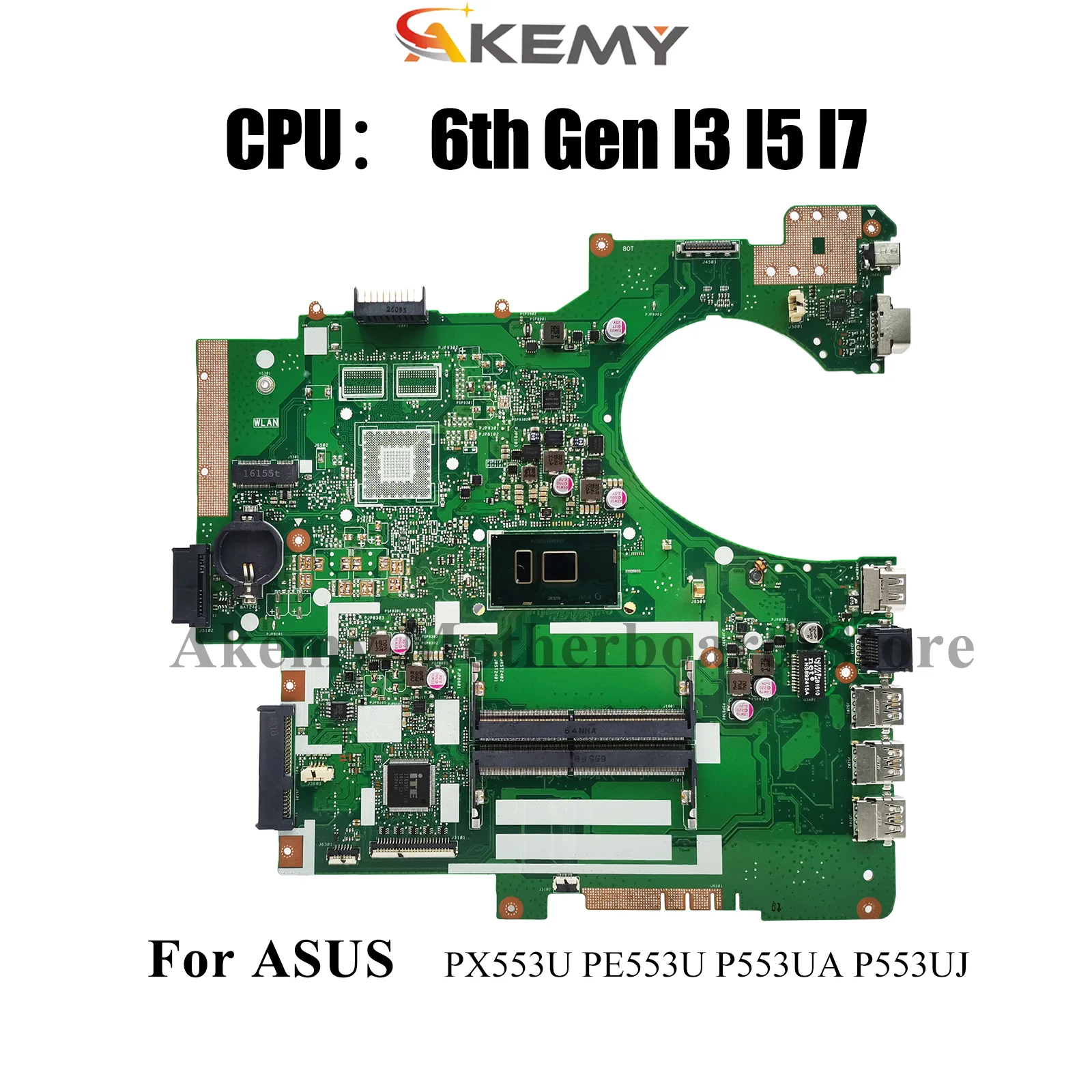 P553UA Laptop Motherboard For ASUS ProArt PE553U RPO553U PX553U P553U P553UJ P553UA Mainboard W/ I3 I5 I7 CPU tests OK fast ship
P553UA Laptop Motherboard For ASUS ProArt PE553U RPO553U PX553U P553U P553UJ P553UA Mainboard W/ I3 I5 I7 CPU tests OK fast ship