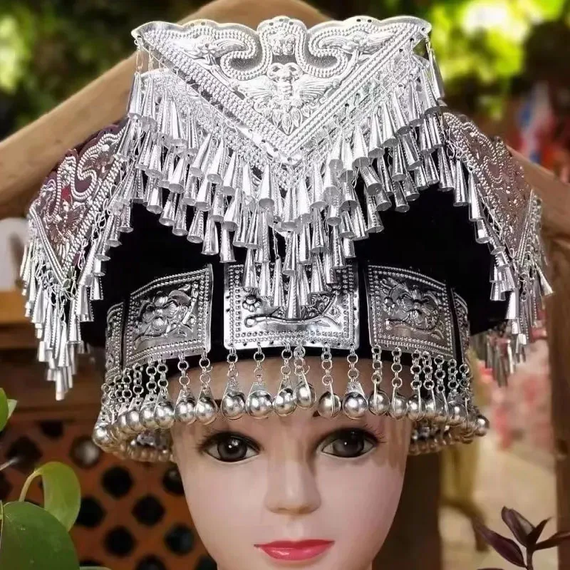 Chinese Miao Dance Tassel Hats Vintage Headdress Traditional Ethnic Performance Hat Clothing Accessories for Cultural Events
Chinese Miao Dance Tassel Hats Vintage Headdress Traditional Ethnic Performance Hat Clothing Accessories for Cultural Events