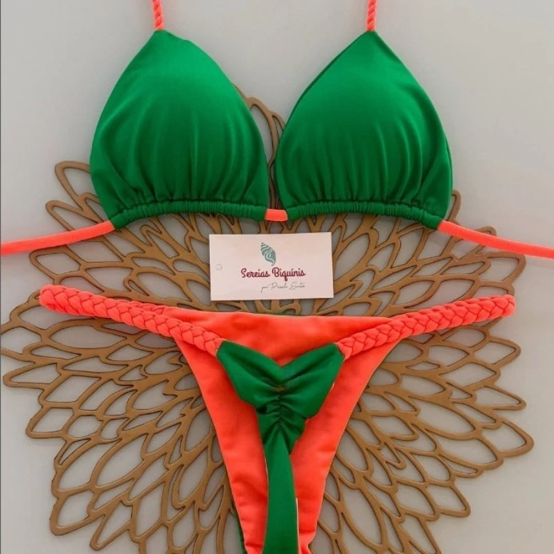 Новинка 2026 года, женский купальник, сексуальный купальник, комплект бикини с лямкой на шее, Biquine Brasileiro, стринги с принтом, пляжная одежда, праздничная одежда
Новинка 2026 года, женский купальник, сексуальный купальник, комплект бикини с лямкой на шее, Biquine Brasileiro, стринги с принтом, пляжная одежда, праздничная одежда