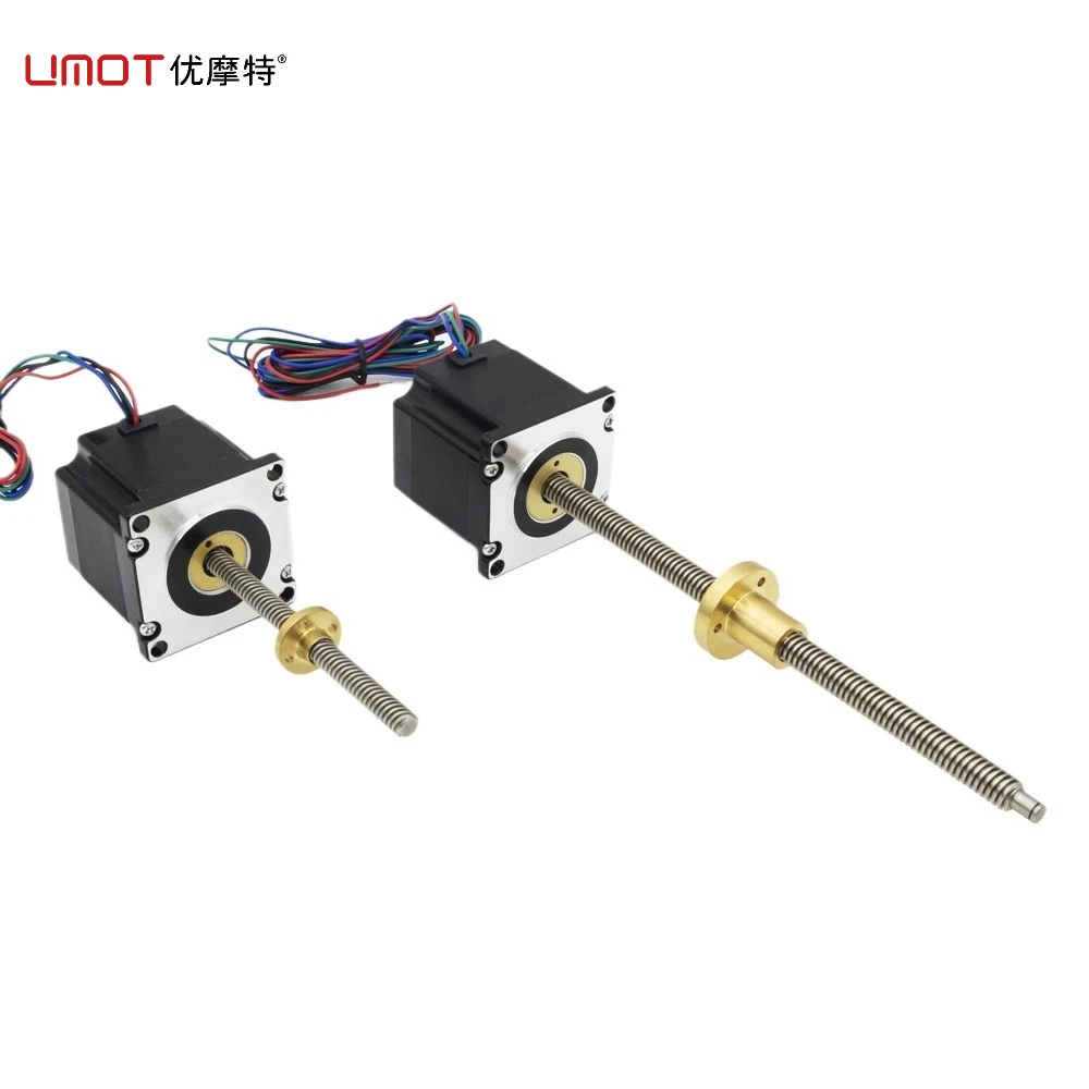 UMOT High Torque Nema 23 Lead Screw Stepper Motor 1.3Nm-1.9Nm 3A-3.5A Nema23 Stepping Motor 1/2/4/8/10/12mm for CNC 3D Printer 
UMOT High Torque Nema 23 Lead Screw Stepper Motor 1.3Nm-1.9Nm 3A-3.5A Nema23 Stepping Motor 1/2/4/8/10/12mm for CNC 3D Printer