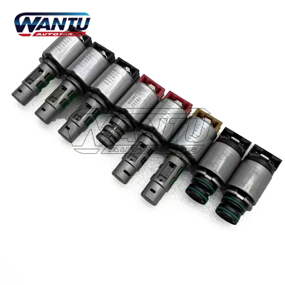 A6MF1 A6GF1 A6MF2 A6LF1/2/3 Комплект из 8 электромагнитных клапанов автоматической коробки передач, подходит для Hyundai, Kia, Chevrolet Ix35, I30
A6MF1 A6GF1 A6MF2 A6LF1/2/3 Комплект из 8 электромагнитных клапанов автоматической коробки передач, подходит для Hyundai, Kia, Chevrolet Ix35, I30