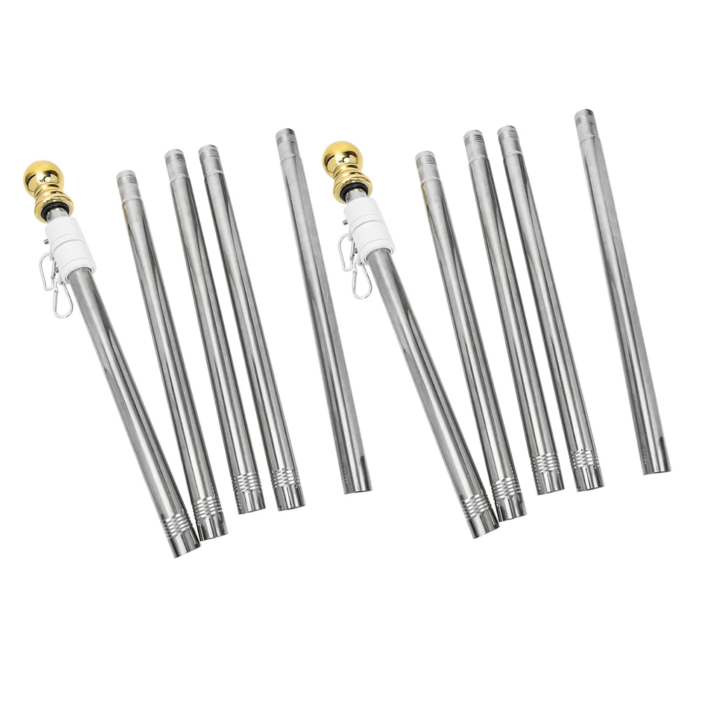 2 Pcs Adjustable Metal Flagpole Porch Wall Bicycle Stainless Steel Reusable Garden Rod
2 Pcs Adjustable Metal Flagpole Porch Wall Bicycle Stainless Steel Reusable Garden Rod