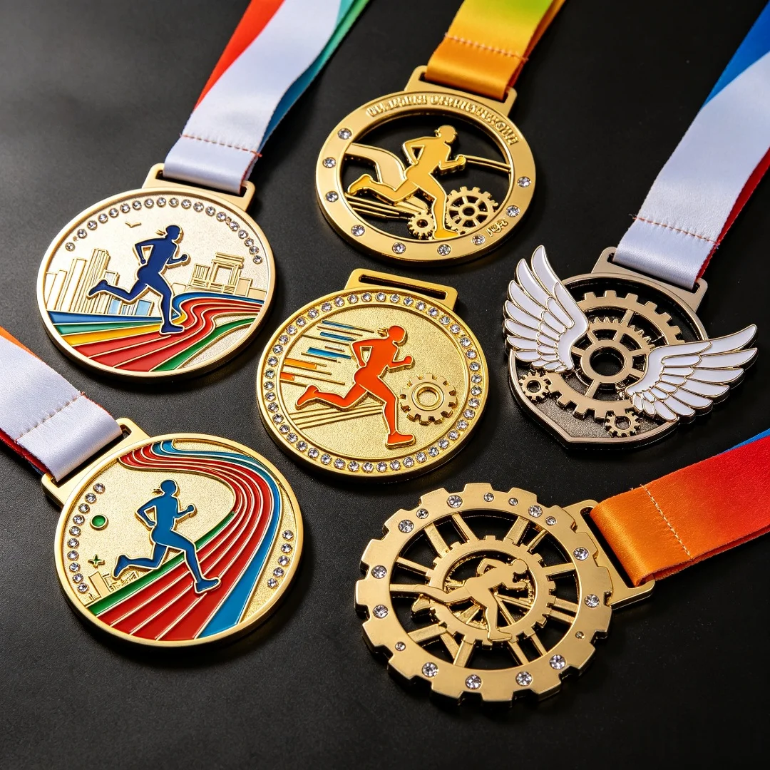 Custom 3D Marathon Running Medal, Zinc Alloy Award with Ribbon, Gold/Silver/Bronze, Personalized Engraved, Free Design
Custom 3D Marathon Running Medal, Zinc Alloy Award with Ribbon, Gold/Silver/Bronze, Personalized Engraved, Free Design
