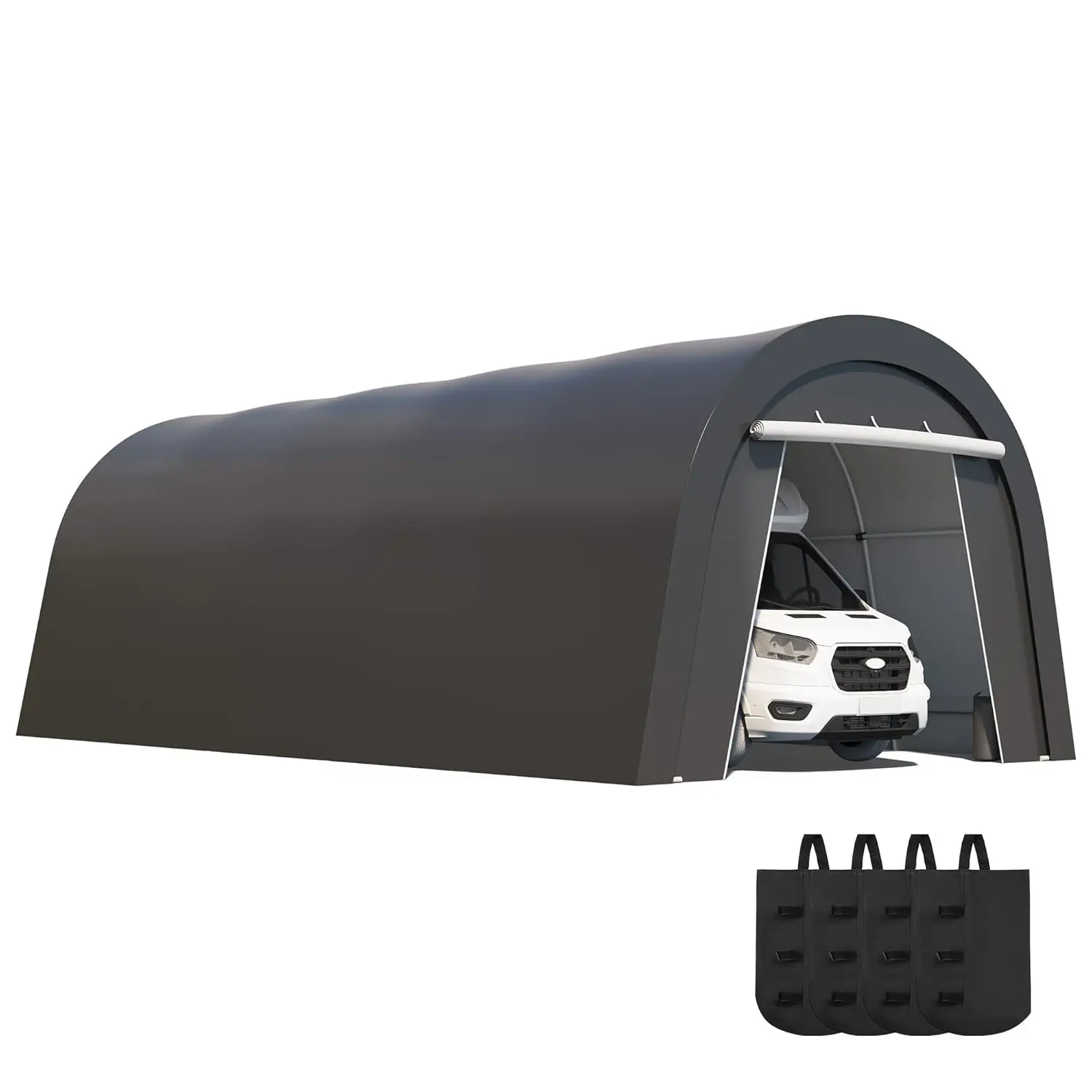 Усиленный всепогодный переносной гараж-навес с 2 рулонными воротами, 12x25 футов, для хранения лодок, грузовиков, садового инвентаря, на заказ
Усиленный всепогодный переносной гараж-навес с 2 рулонными воротами, 12x25 футов, для хранения лодок, грузовиков, садового инвентаря, на заказ