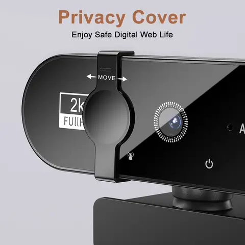 1080P フル HD ウェブカメラ(内蔵マイク付き) - PC ラップトップ用 USB オートフォーカスカメラ、ビデオ録画会議に最適