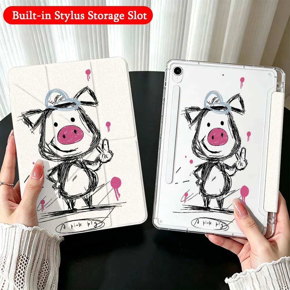 Cartoon Cute Pigs Case For Samsung Galaxy Tab A9 A8 A11 S6 S7 S8 S9 S10 FE Plus Lite Transparent Y-Shaped Folding Tablet
Cartoon Cute Pigs Case For Samsung Galaxy Tab A9 A8 A11 S6 S7 S8 S9 S10 FE Plus Lite Transparent Y-Shaped Folding Tablet