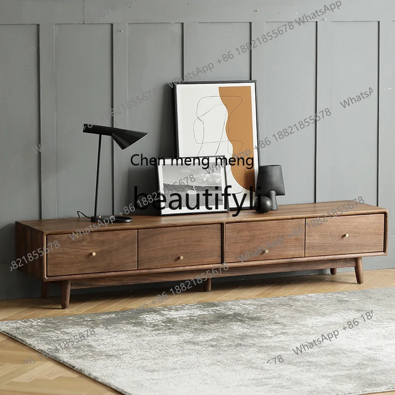 178North American black walnut solid wood TV cabinet Modern simple cherry wood log locker
178North American black walnut solid wood TV cabinet Modern simple cherry wood log locker