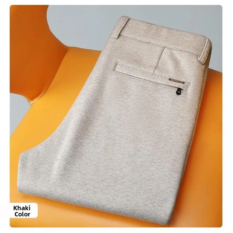 Деловые повседневные брюки для мужчин, прямые брюки с флисовой подкладкой, устойчивые к сминанию, осенне-зимние, новинка, высококачественные брюки прямого кроя
Деловые повседневные брюки для мужчин, прямые брюки с флисовой подкладкой, устойчивые к сминанию, осенне-зимние, новинка, высококачественные брюки прямого кроя
