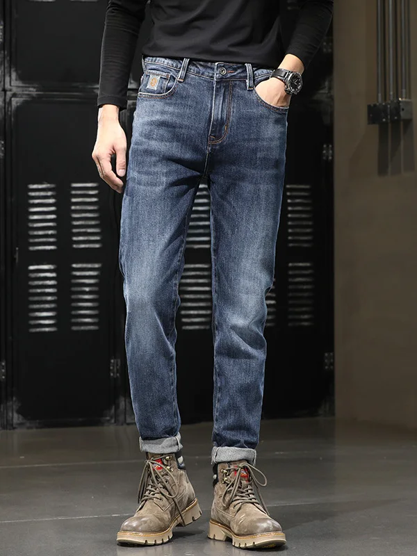 Spring Autumn New Style Men's Slim Straight Jeans Casual Embroidered High Elasticity Long Pants American Style Wear Resistant
Spring Autumn New Style Men's Slim Straight Jeans Casual Embroidered High Elasticity Long Pants American Style Wear Resistant