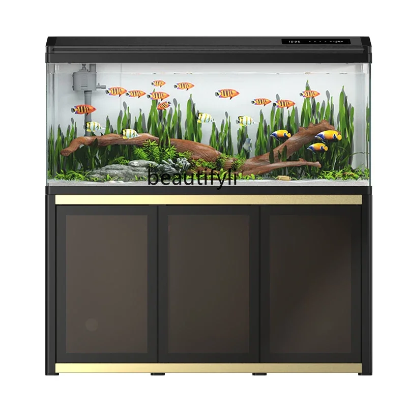 Fish Tank Aquarium Small and Medium-Sized Floor Change Water Lazy Ecological Glass Fish Globe with Cabinet
Fish Tank Aquarium Small and Medium-Sized Floor Change Water Lazy Ecological Glass Fish Globe with Cabinet