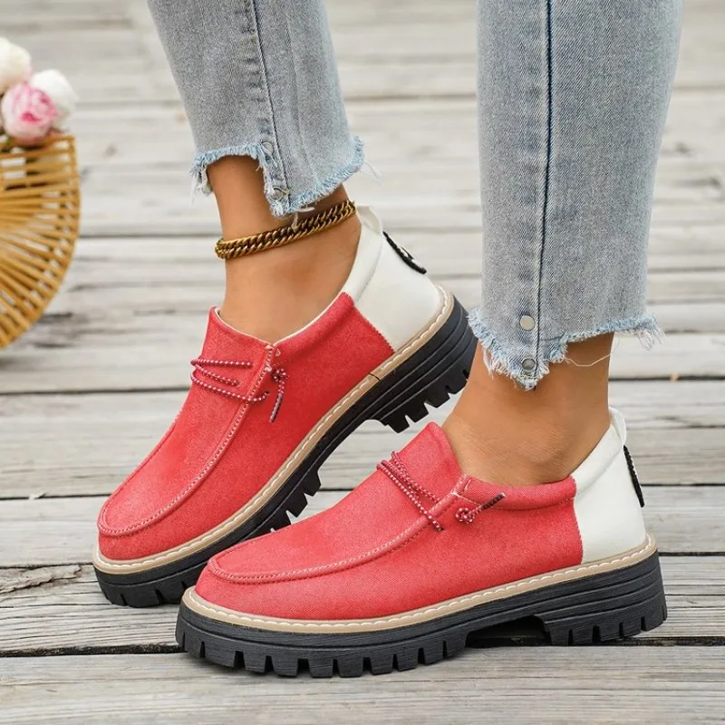 New Plus Size Casual Shoes for Women Color Blocked Loafers Four Season Canvas Casual Shoes Comfortable Outdoor Women Shoes
New Plus Size Casual Shoes for Women Color Blocked Loafers Four Season Canvas Casual Shoes Comfortable Outdoor Women Shoes
