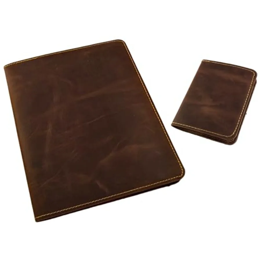 Refillable Leather Composition Notebook and Pocket Notebook Bundle
Refillable Leather Composition Notebook and Pocket Notebook Bundle