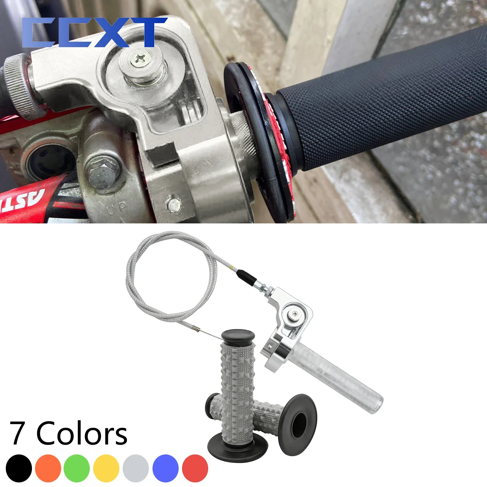 Universal Motorcycle 22mm CNC Throttle Grip Quick Twister Throttle Cable Handle Grip For Yamaha YZ YZF WR WRF MT Honda KTM Etc
Universal Motorcycle 22mm CNC Throttle Grip Quick Twister Throttle Cable Handle Grip For Yamaha YZ YZF WR WRF MT Honda KTM Etc