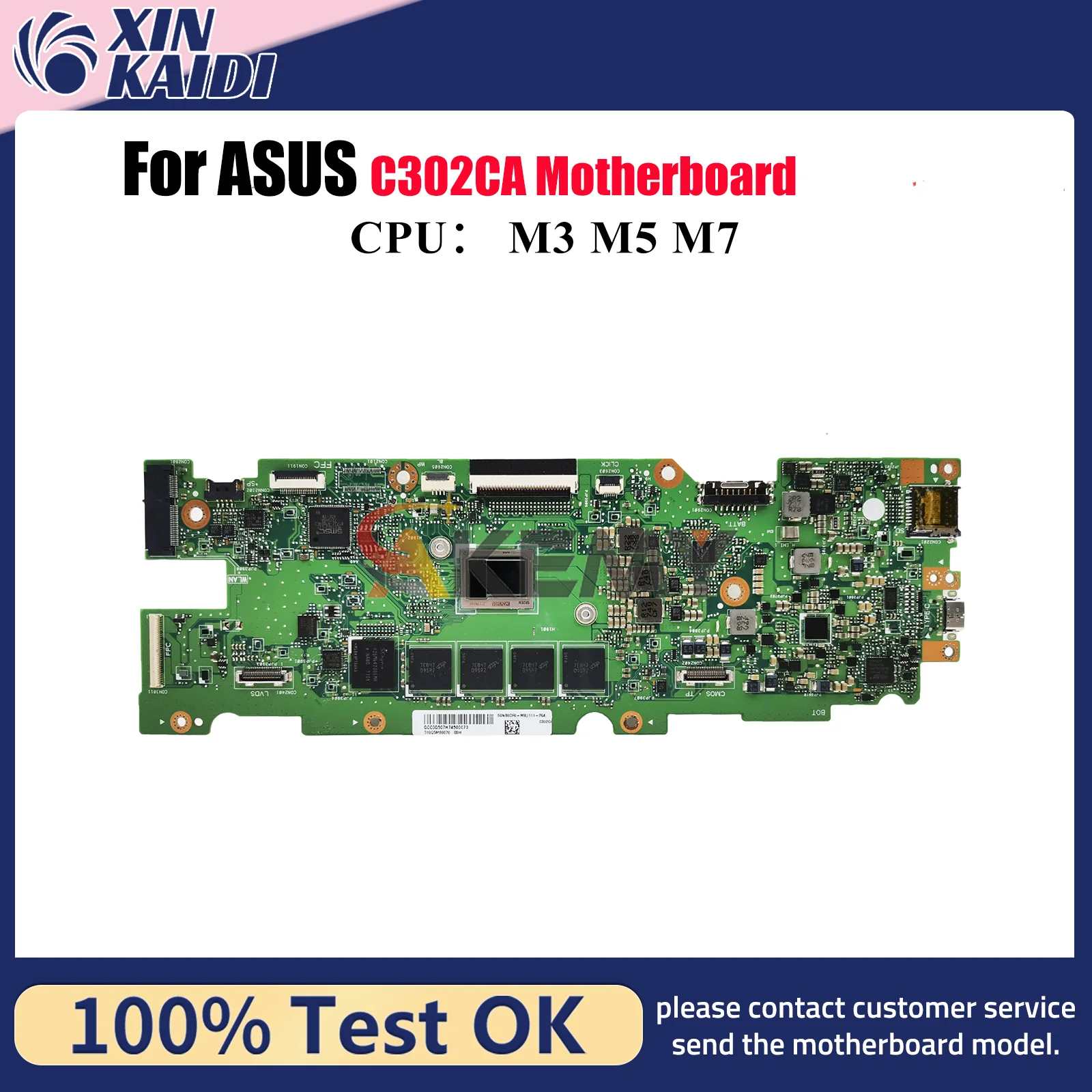 C302CA Материнская плата для ноутбука ASUS Chromebook C302CA C302C Материнская плата для ноутбука с процессором I3 I5 I7 100% тестирование ОК быстрая доставка stk
C302CA Материнская плата для ноутбука ASUS Chromebook C302CA C302C Материнская плата для ноутбука с процессором I3 I5 I7 100% тестирование ОК быстрая доставка stk