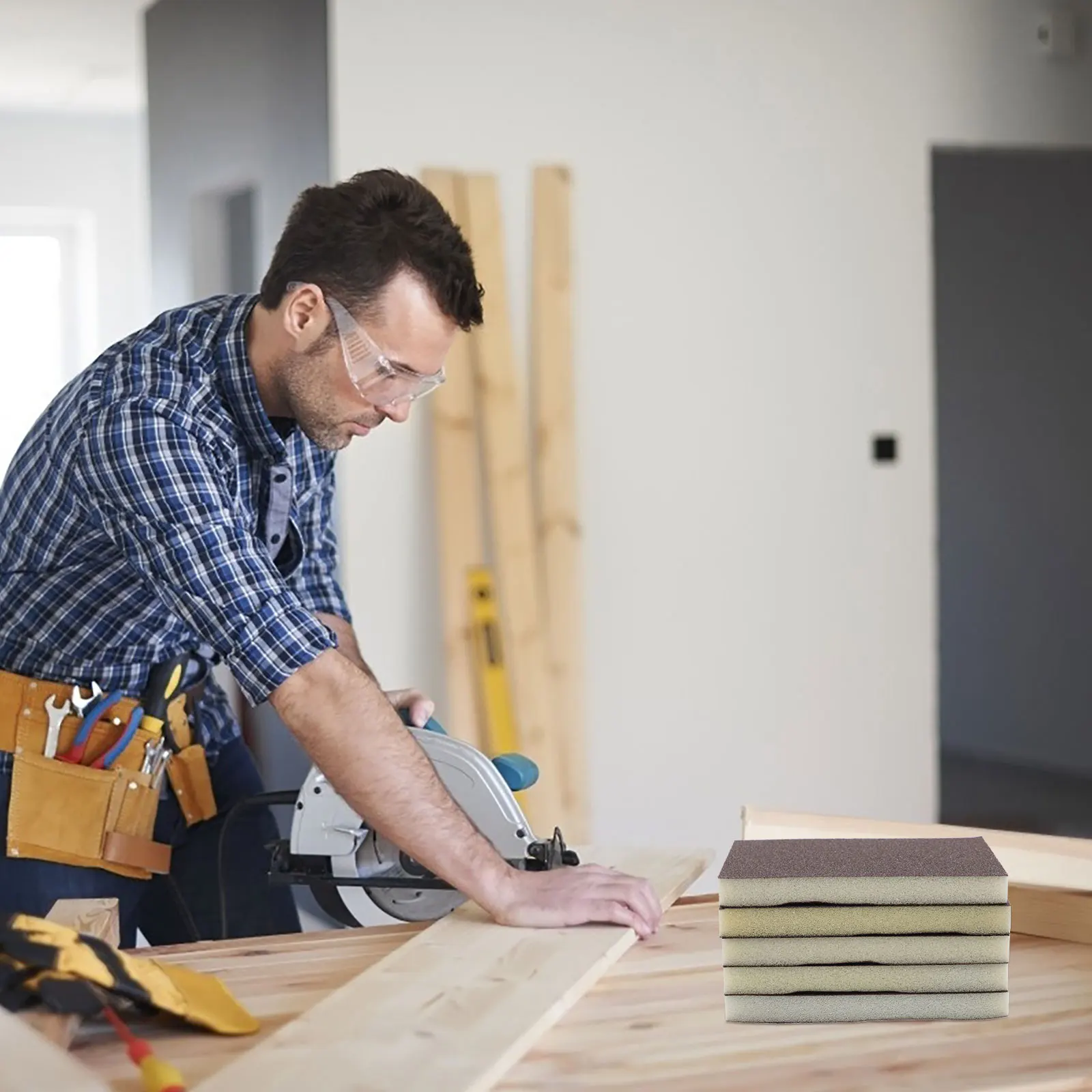 15pcs Sponge Blocks Wet Dry For Woodworking Furniture Polishing Sanding Paper Assorted Sanding Pads Detail Craft Tool
15pcs Sponge Blocks Wet Dry For Woodworking Furniture Polishing Sanding Paper Assorted Sanding Pads Detail Craft Tool