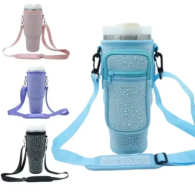 Water Bottle Carrying Bag For Stanley 40oz Tumbler Cup Sleeve Adjustable Shoulder Strap With Pocket Non-slip Insulated Mug Cover
Water Bottle Carrying Bag For Stanley 40oz Tumbler Cup Sleeve Adjustable Shoulder Strap With Pocket Non-slip Insulated Mug Cover